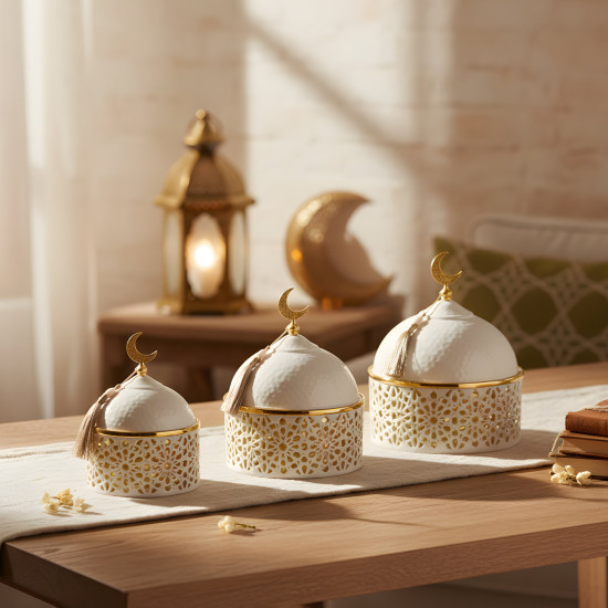 Metal Serving Set - 3 Pcs